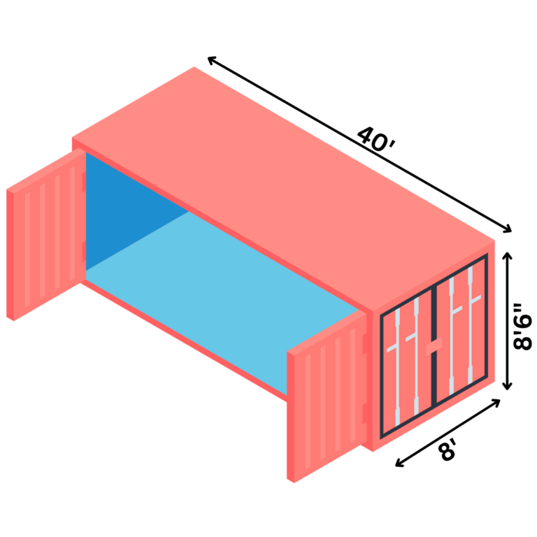 40FT Open Side Container Dimensions