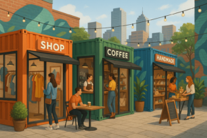 Shipping Container Retail and Pop-Up Stores